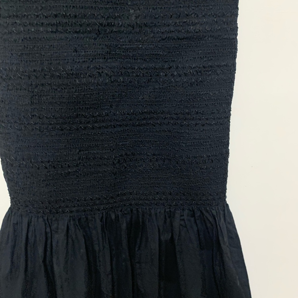 J Crew Smocked Drop-Waist Dress in cotton poplin - Picture 4 of 5